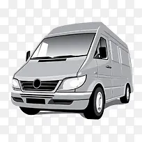 卡通手绘商务面包车矢量素材-空若网 卡通手绘商务面包车矢量素材-空若网