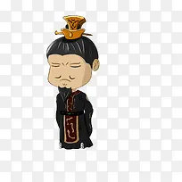 手绘卡通丞相免抠素材-空若网 手绘卡通丞相免抠素材-空若网