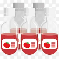 番茄汁矢量素材-空若网 番茄汁矢量素材-空若网