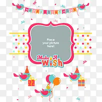 矢量生日贺卡-空若网 矢量生日贺卡-空若网