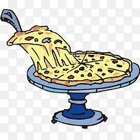 手绘披萨图案-空若网 手绘披萨图案-空若网