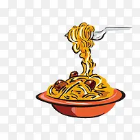 手绘吃面图案-空若网 手绘吃面图案-空若网