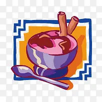 手绘泡面图案-空若网 手绘泡面图案-空若网