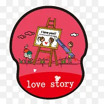 绘画卡通鼠标垫-空若网 绘画卡通鼠标垫-空若网