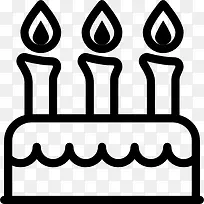 生日快乐蛋糕图标-空若网 生日快乐蛋糕图标-空若网