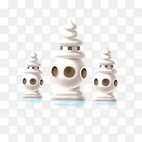 卡通白色房子-空若网 卡通白色房子-空若网