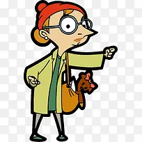 矢量手绘时尚阿姨-空若网 矢量手绘时尚阿姨-空若网