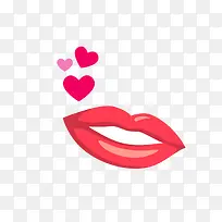 爱心口红图形-空若网 爱心口红图形-空若网