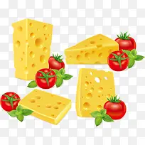 奶酪和西红柿矢量素材-空若网 奶酪和西红柿矢量素材-空若网