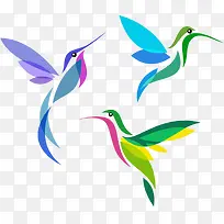 彩色创意峰鸟-空若网 彩色创意峰鸟-空若网