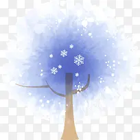 雪花卡通大树-空若网 雪花卡通大树-空若网