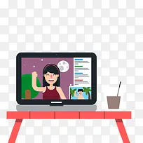 商业扁平化元素-空若网 商业扁平化元素-空若网