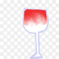 创意水彩红色的高脚杯-空若网 创意水彩红色的高脚杯-空若网