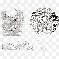 新年吉祥底纹PNG矢量素材-空若网 新年吉祥底纹PNG矢量素材-空若网