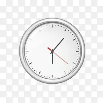 白色圆形钟表图片-空若网 白色圆形钟表图片-空若网
