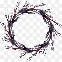 手绘树枝枯藤-空若网 手绘树枝枯藤-空若网