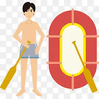 卡通人物皮划艇-空若网 卡通人物皮划艇-空若网