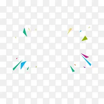 彩色喷溅创意卡通三角形-空若网 彩色喷溅创意卡通三角形-空若网