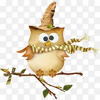树枝猫头鹰-空若网 树枝猫头鹰-空若网