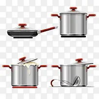 4款厨房用品设计矢量素材-空若网 4款厨房用品设计矢量素材-空若网