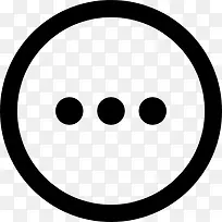更多的圆形按钮三分图标-空若网 更多的圆形按钮三分图标-空若网