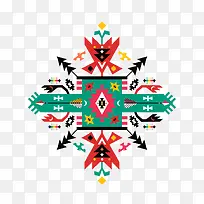 对称抽象花纹图案矢量素材-空若网 对称抽象花纹图案矢量素材-空若网