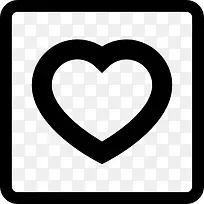 爱的象征,心脏轮廓在广场图标-空若网 爱的象征,心脏轮廓在广场图标-空若网