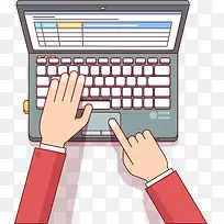 笔记本扁平化矢量素材-空若网 笔记本扁平化矢量素材-空若网