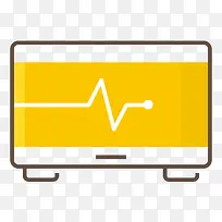 黄色扁平化电脑-空若网 黄色扁平化电脑-空若网