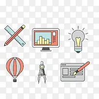 矢量扁平化商务元素-空若网 矢量扁平化商务元素-空若网