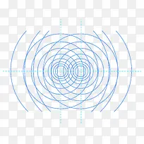 蓝色几何化学科技元素-空若网 蓝色几何化学科技元素-空若网
