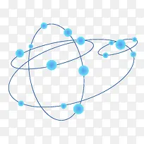 蓝色几何化学科技元素-空若网 蓝色几何化学科技元素-空若网