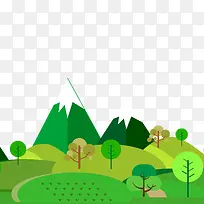 绿色扁平化自然-空若网 绿色扁平化自然-空若网