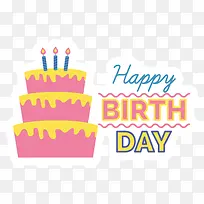 生日快乐标贴矢量素材-空若网 生日快乐标贴矢量素材-空若网