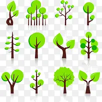 矢量卡通树-空若网 矢量卡通树-空若网