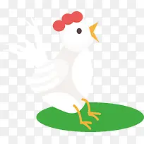 卡通可爱公鸡图标矢量图-空若网 卡通可爱公鸡图标矢量图-空若网