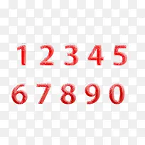 红色冰雪数字-空若网 红色冰雪数字-空若网