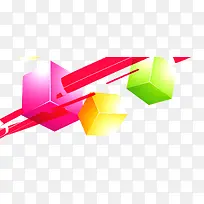 炫彩正方体背景-空若网 炫彩正方体背景-空若网