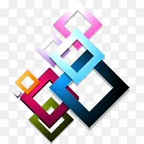 炫彩正方形-空若网 炫彩正方形-空若网