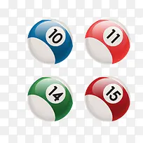 矢量台球球体数字-空若网 矢量台球球体数字-空若网