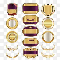 矢量金属标签-空若网 矢量金属标签-空若网