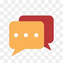 矢量扁平化对话标识素材-空若网 矢量扁平化对话标识素材-空若网