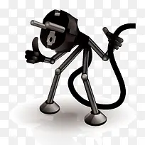 创意设计卡通插头矢量图素材-空若网 创意设计卡通插头矢量图素材-空若网