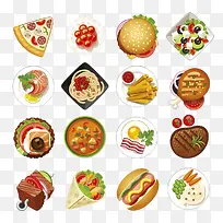 快餐食物图标图片[-空若网 快餐食物图标图片[-空若网