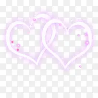 爱心形状七夕发光效果-空若网 爱心形状七夕发光效果-空若网