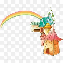 矢量手绘城堡素材-空若网 矢量手绘城堡素材-空若网