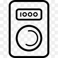 洗衣机的外形图标-空若网 洗衣机的外形图标-空若网