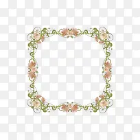 花卉方形边框-空若网 花卉方形边框-空若网