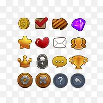 游戏按钮图标素材-空若网 游戏按钮图标素材-空若网