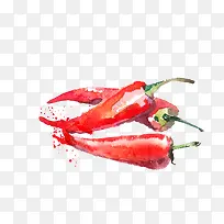 矢量手绘蔬菜辣椒尖椒-空若网 矢量手绘蔬菜辣椒尖椒-空若网